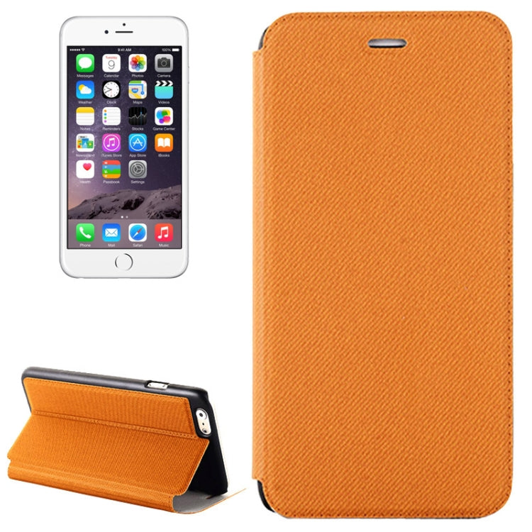 Denim Texture Horizontal Flip Leather Case with Holder for iPhone 6 Plus & 6S Plus
