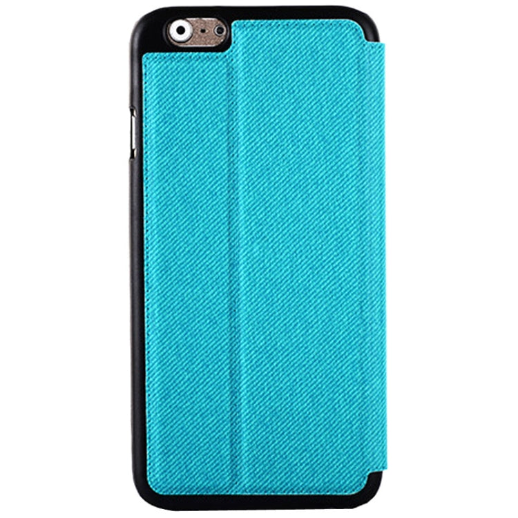 Denim Texture Horizontal Flip Leather Case with Holder for iPhone 6 Plus & 6S Plus