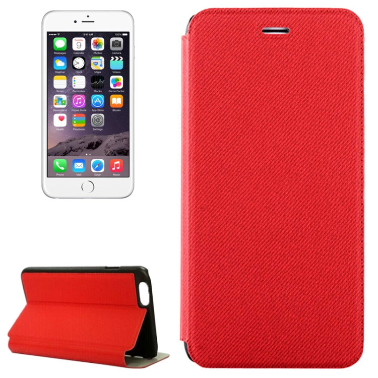Denim Texture Horizontal Flip Leather Case with Holder for iPhone 6 Plus & 6S Plus