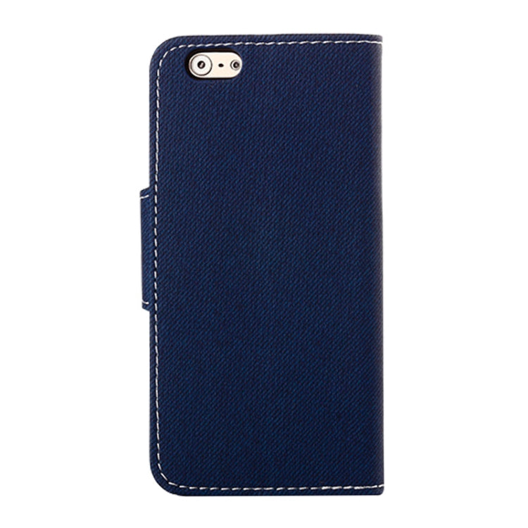 Denim Texture Horizontal Flip Magnetic Buckle Leather Case with Card Slots & Holder for iPhone 6 Plus & 6S Plus