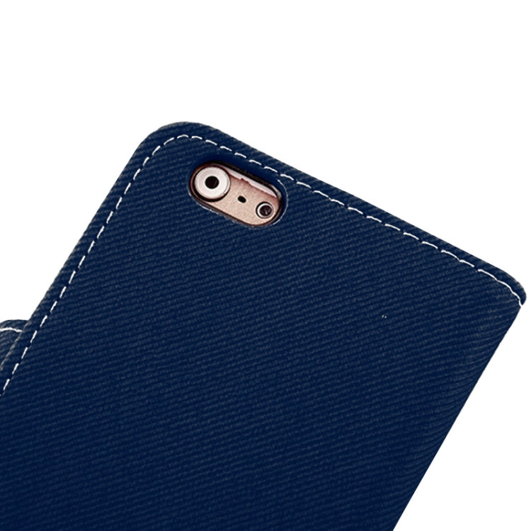 Denim Texture Horizontal Flip Magnetic Buckle Leather Case with Card Slots & Holder for iPhone 6 Plus & 6S Plus