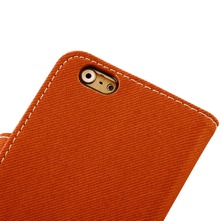 Denim Texture Horizontal Flip Magnetic Buckle Leather Case with Card Slots & Holder for iPhone 6 Plus & 6S Plus