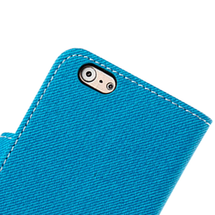 Denim Texture Horizontal Flip Magnetic Buckle Leather Case with Card Slots & Holder for iPhone 6 Plus & 6S Plus