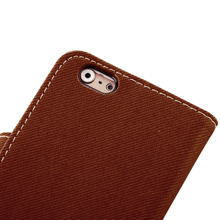 Denim Texture Horizontal Flip Magnetic Buckle Leather Case with Card Slots & Holder for iPhone 6 Plus & 6S Plus