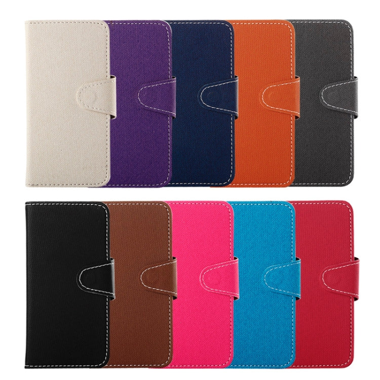 Denim Texture Horizontal Flip Magnetic Buckle Leather Case with Card Slots & Holder for iPhone 6 Plus & 6S Plus