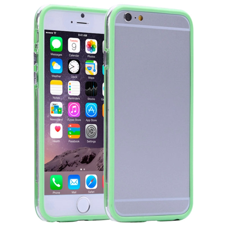 Transparent Plastic + TPU Bumper Frame Case for iPhone 6 Plus & 6S Plus