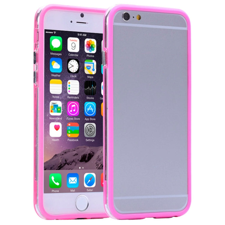 Transparent Plastic + TPU Bumper Frame Case for iPhone 6 Plus & 6S Plus