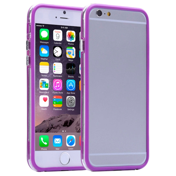 Transparent Plastic + TPU Bumper Frame Case for iPhone 6 Plus & 6S Plus