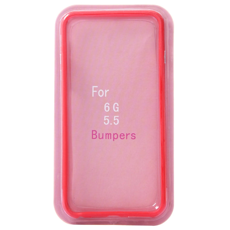 Transparent Plastic + TPU Bumper Frame Case for iPhone 6 Plus & 6S Plus