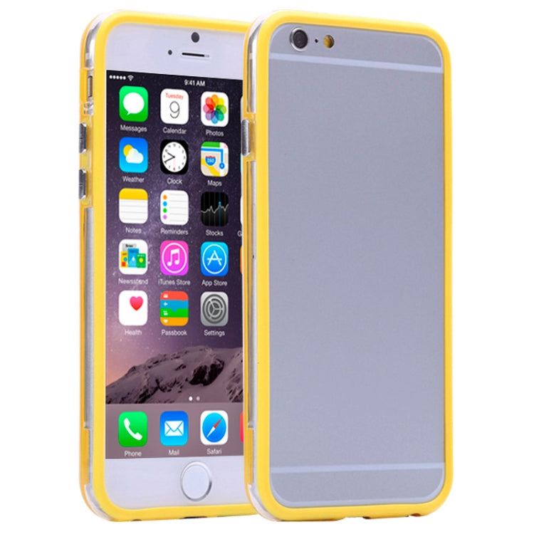 Transparent Plastic + TPU Bumper Frame Case for iPhone 6 Plus & 6S Plus