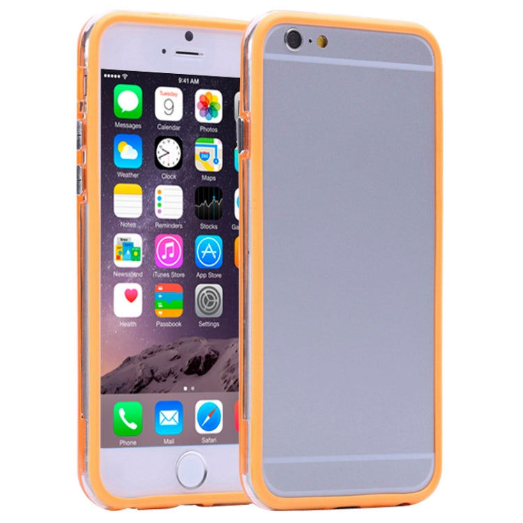 Transparent Plastic + TPU Bumper Frame Case for iPhone 6 Plus & 6S Plus