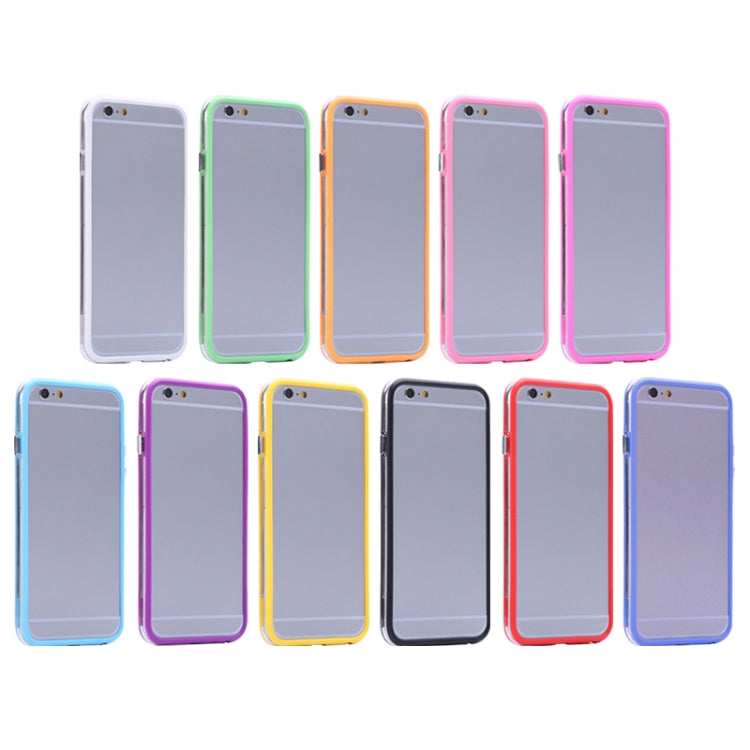 Transparent Plastic + TPU Bumper Frame Case for iPhone 6 Plus & 6S Plus