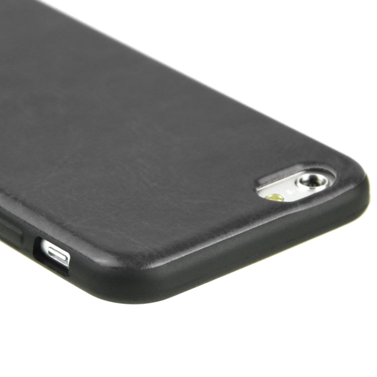 Crazy Horse Texture Leather Skinning Silicone Case for iPhone 6 Plus