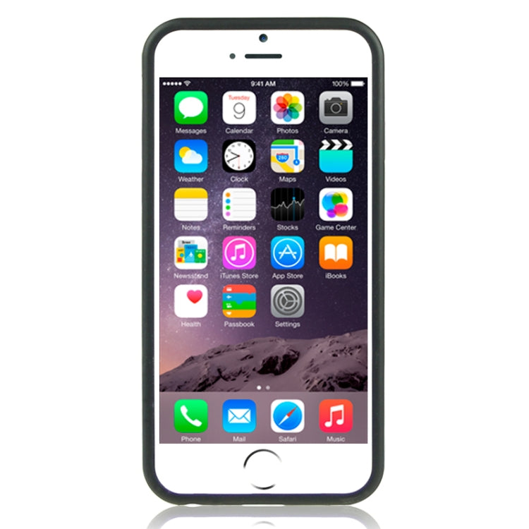 Crazy Horse Texture Leather Skinning Silicone Case for iPhone 6 Plus