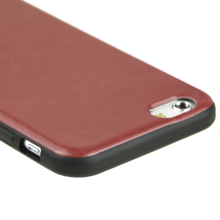 Crazy Horse Texture Leather Skinning Silicone Case for iPhone 6 Plus