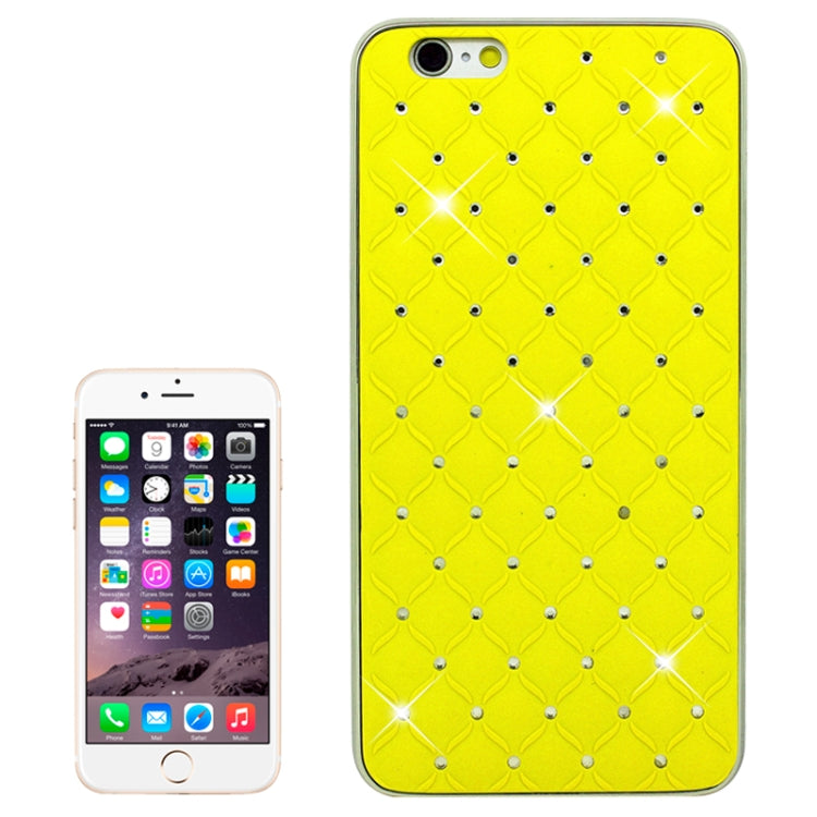 Bling Diamond Stars Plating Skinning Plastic Case for iPhone 6 Plus & 6S Plus