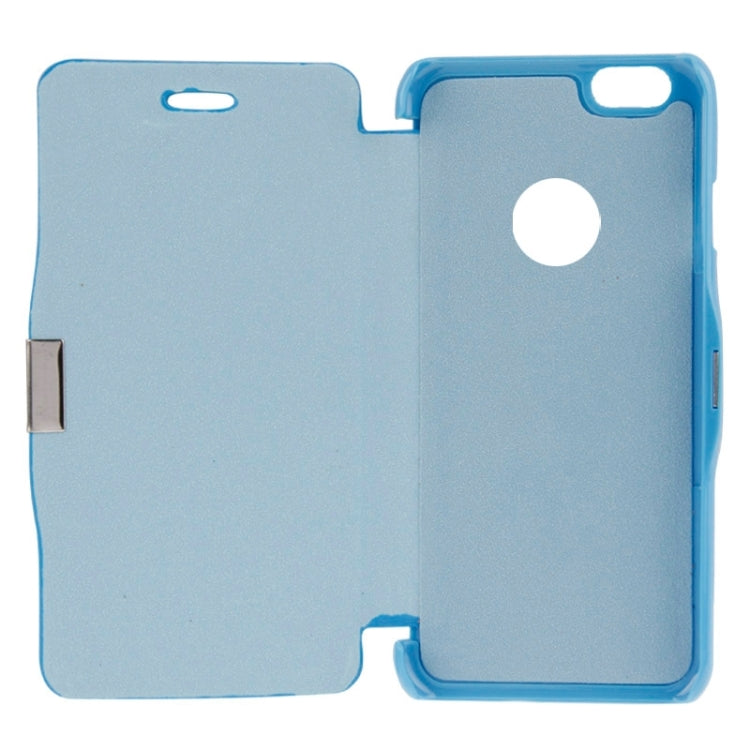 Brush Texture Horizontal Flip Magnetic Button Leather Case for iPhone 6 Plus & 6S Plus