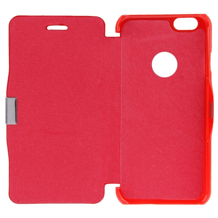 Brush Texture Horizontal Flip Magnetic Button Leather Case for iPhone 6 Plus & 6S Plus