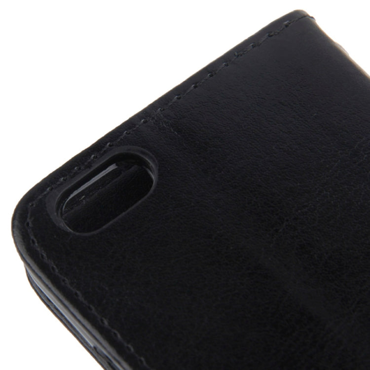 Sheepskin Texture Horizontal Flip Magnetic Button Leather Case with Card Slot & Holder for iPhone 6 Plus & 6S Plus(Black)