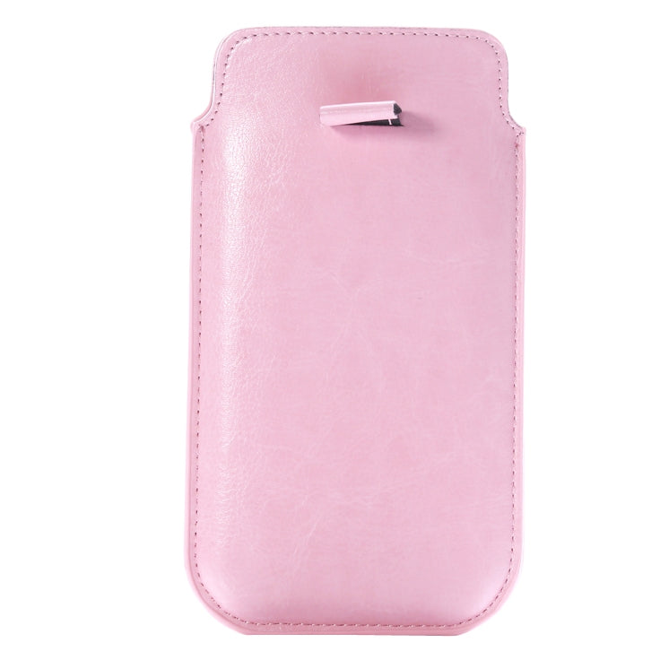 Crazy Horse Texture Leather Case Pocket Pouch Sleeve Bag with Pull Up Tab & Card Slot for iPhone 6 Plus & 6S Plus, Galaxy Note 5 / Note 4 / Note 3