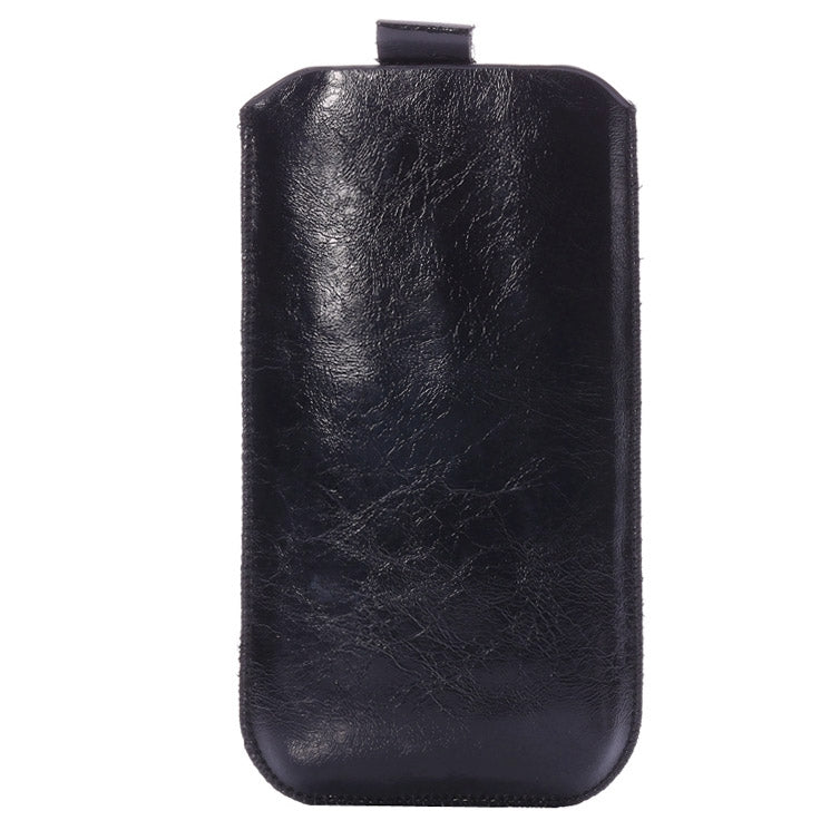 Shiny Coating Sheepskin Vertical Style Soft Leather Case Pocket Pouch Sleeve Bag with Pull Up Tab for iPhone 6 Plus & 6S Plus, Galaxy Note 5 / Note 4 / Note 3