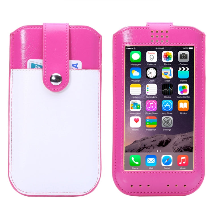 Universal Crazy Horse Texture Leather Case with Fullscreen Touch & Card Slots for iPhone 6 Plus & 6S Plus, iPhone 6S Plus, Galaxy S6 edge Plus / A8 / Note 5 / Note 4, HTC Desire 820 / 816