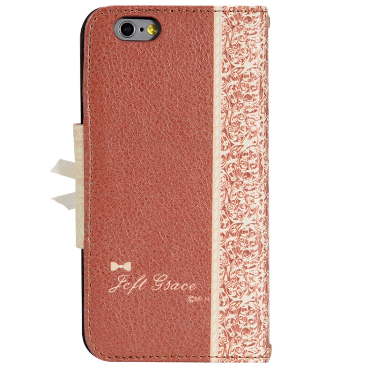 Bowknot Wallet Style Leather Case with Chain and Card Slots for iPhone 6 Plus & 6S Plus