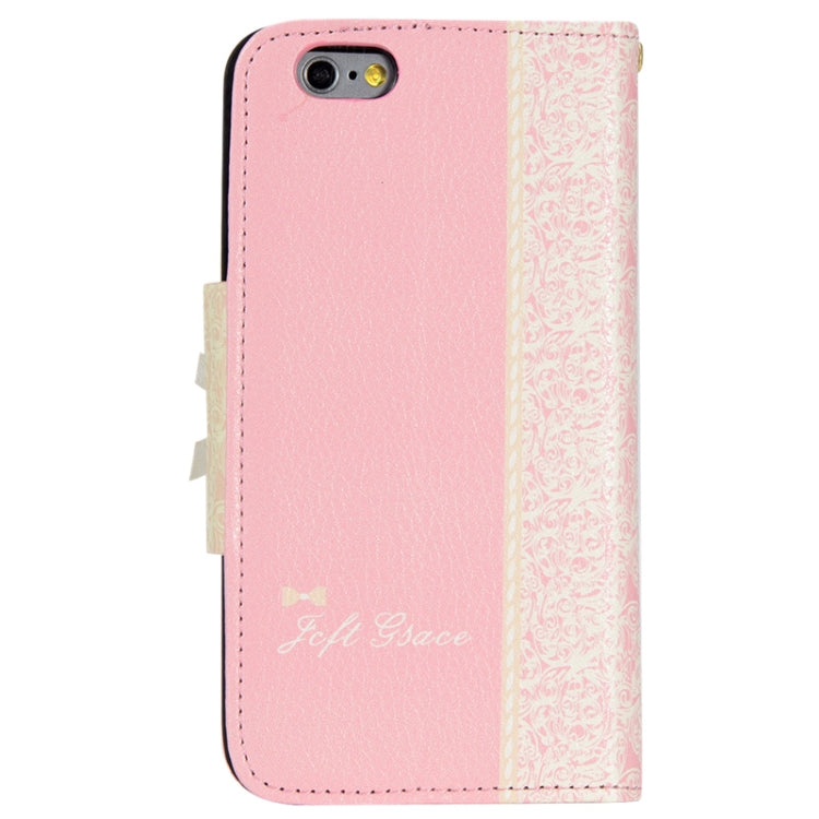 Bowknot Wallet Style Leather Case with Chain and Card Slots for iPhone 6 Plus & 6S Plus