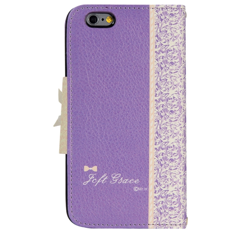 Bowknot Wallet Style Leather Case with Chain and Card Slots for iPhone 6 Plus & 6S Plus