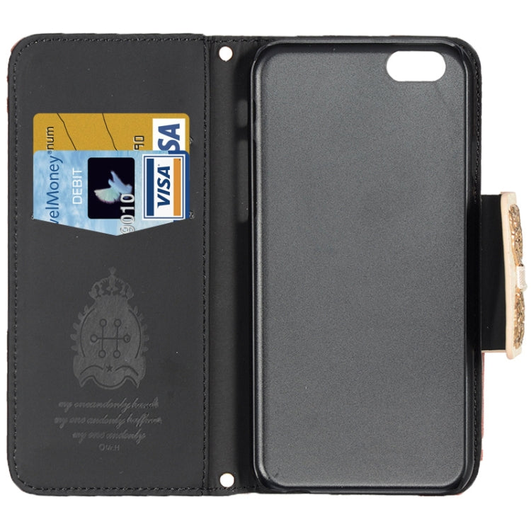 Bowknot Wallet Style Leather Case with Chain and Card Slots for iPhone 6 Plus & 6S Plus