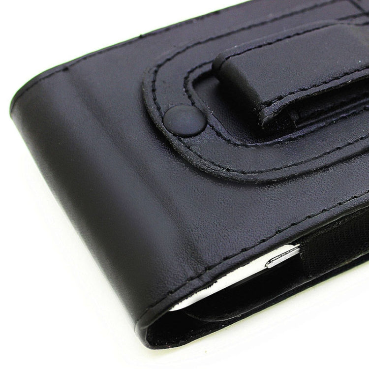 Universal Vertical Style Leather Case with Belt Clip for iPhone 6 Plus & 6S Plus / Galaxy Note 4 / Note 3(Black)