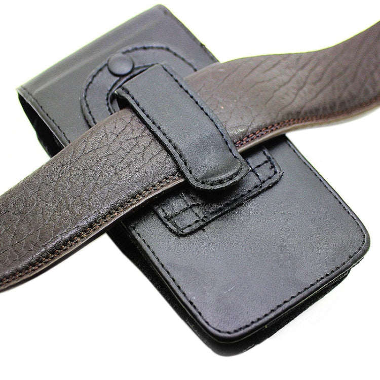 Universal Vertical Style Leather Case with Belt Clip for iPhone 6 Plus & 6S Plus / Galaxy Note 4 / Note 3(Black)