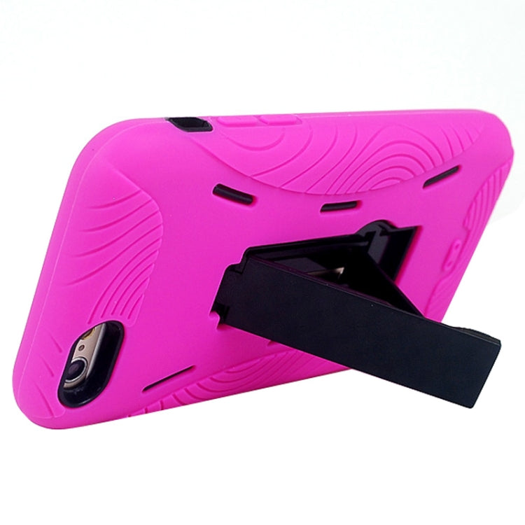 3 in 1 Detachable Shockproof Silicone&Plastic + Screen Protector Hard Case with Holder for iPhone 6 Plus & 6S Plus