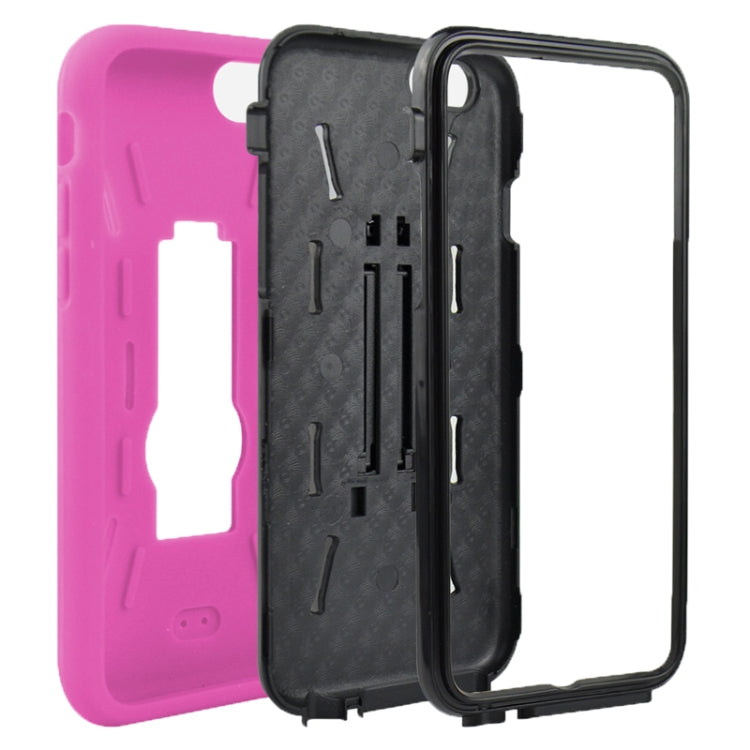 3 in 1 Detachable Shockproof Silicone&Plastic + Screen Protector Hard Case with Holder for iPhone 6 Plus & 6S Plus