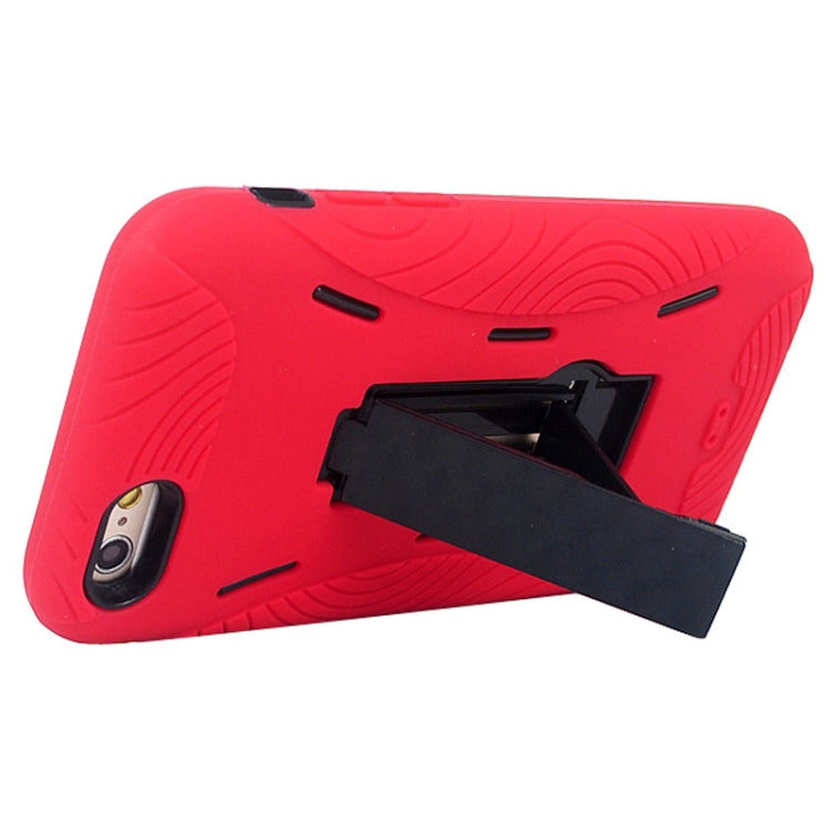 3 in 1 Detachable Shockproof Silicone&Plastic + Screen Protector Hard Case with Holder for iPhone 6 Plus & 6S Plus