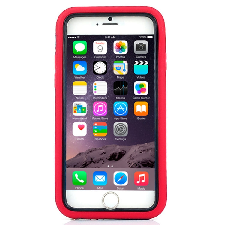 3 in 1 Detachable Shockproof Silicone&Plastic + Screen Protector Hard Case with Holder for iPhone 6 Plus & 6S Plus