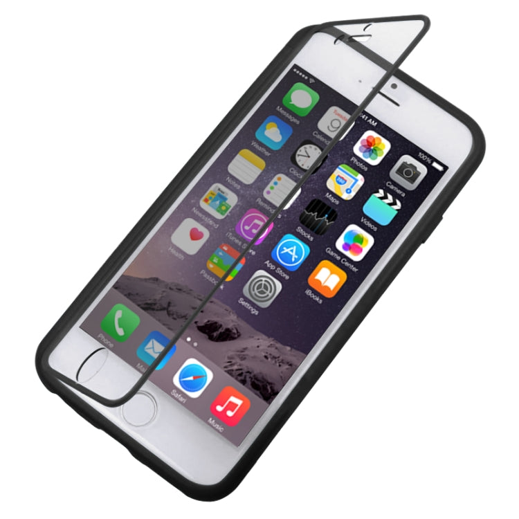 Horizontal Flip Touch Screen Frosted TPU Protection Case for iPhone 6 Plus & 6S Plus