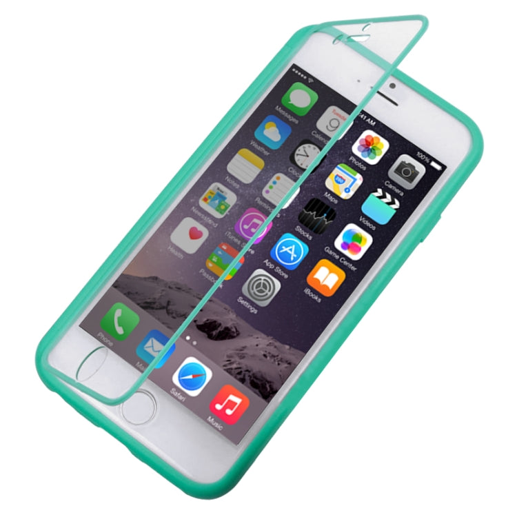 Horizontal Flip Touch Screen Frosted TPU Protection Case for iPhone 6 Plus & 6S Plus