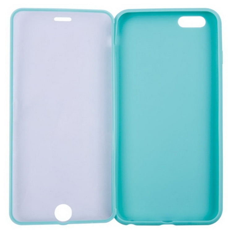 Horizontal Flip Touch Screen Frosted TPU Protection Case for iPhone 6 Plus & 6S Plus