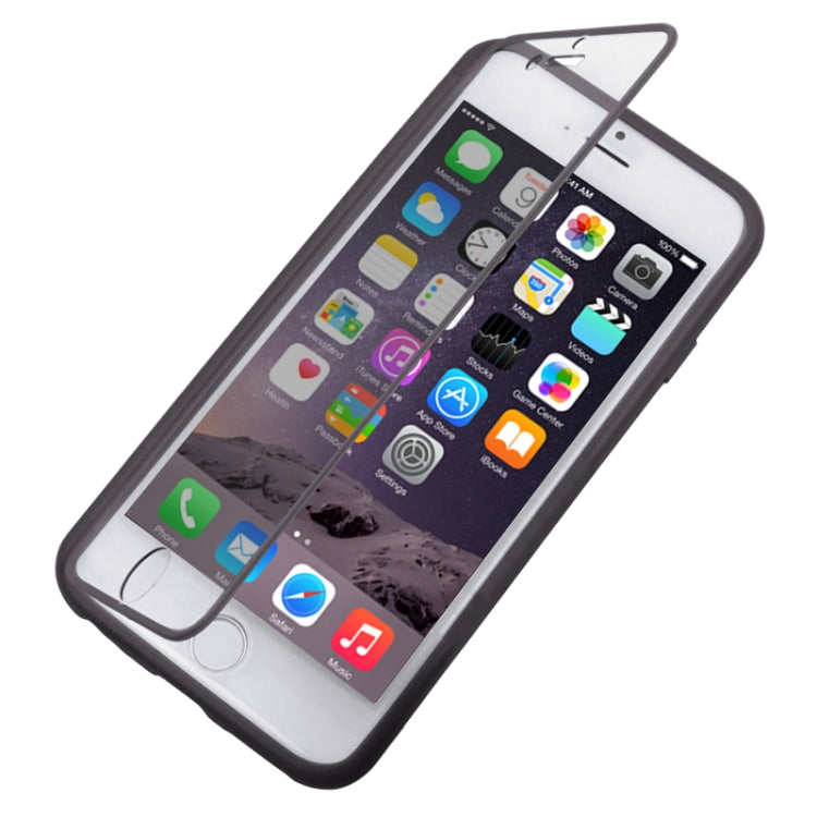 Horizontal Flip Touch Screen Frosted TPU Protection Case for iPhone 6 Plus & 6S Plus