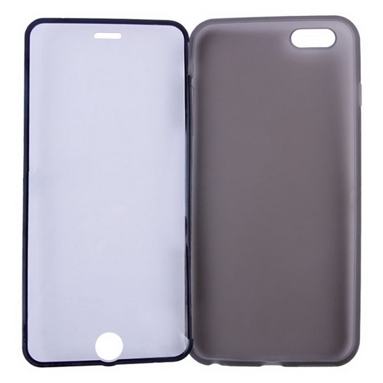 Horizontal Flip Touch Screen Frosted TPU Protection Case for iPhone 6 Plus & 6S Plus