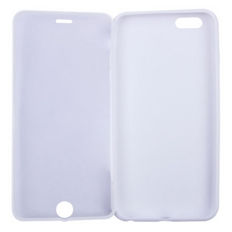 Horizontal Flip Touch Screen Frosted TPU Protection Case for iPhone 6 Plus & 6S Plus