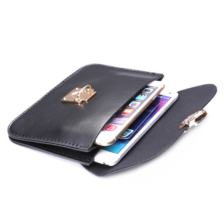 Universal Crazy Horse Texture Horizontal Three Layer Multi-function Leather Shoulder Bag for iPhone 6 Plus & 6S Plus