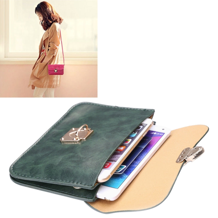 Universal Crazy Horse Texture Horizontal Three Layer Multi-function Leather Shoulder Bag for iPhone 6 Plus & 6S Plus