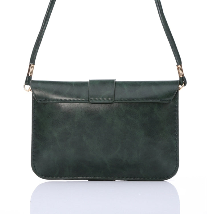 Universal Crazy Horse Texture Horizontal Three Layer Multi-function Leather Shoulder Bag for iPhone 6 Plus & 6S Plus