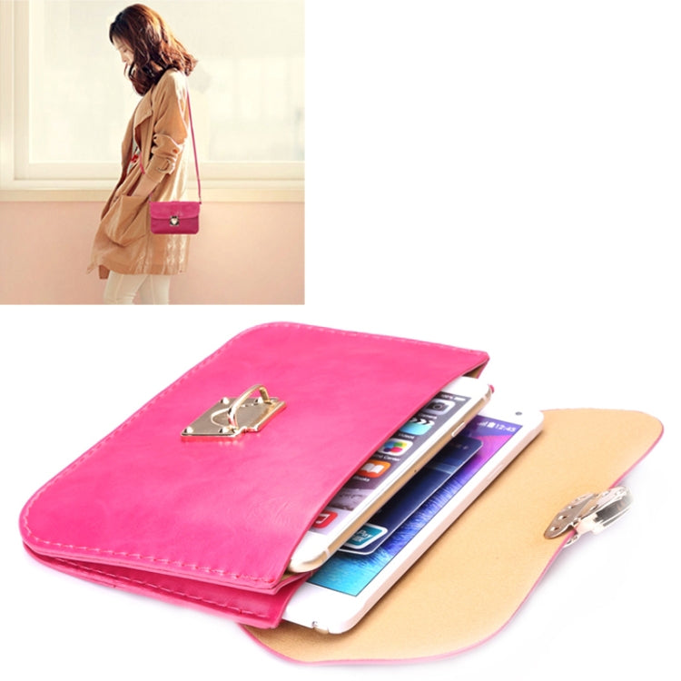 Universal Crazy Horse Texture Horizontal Three Layer Multi-function Leather Shoulder Bag for iPhone 6 Plus & 6S Plus