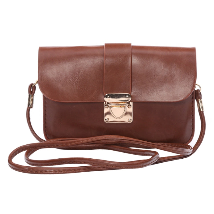 Universal Crazy Horse Texture Horizontal Three Layer Multi-function Leather Shoulder Bag for iPhone 6 Plus & 6S Plus