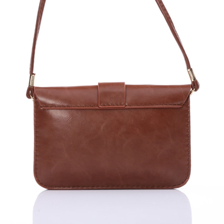 Universal Crazy Horse Texture Horizontal Three Layer Multi-function Leather Shoulder Bag for iPhone 6 Plus & 6S Plus