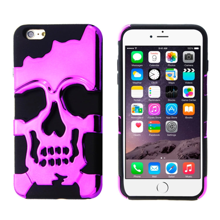 Skull Pattern Silicone + Plastic Combination Case for iPhone 6 Plus & 6S Plus