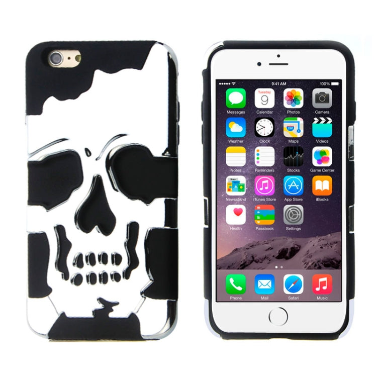 Skull Pattern Silicone + Plastic Combination Case for iPhone 6 Plus & 6S Plus